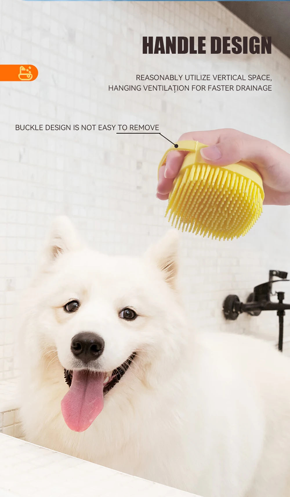Pet Bath Massager Brush
