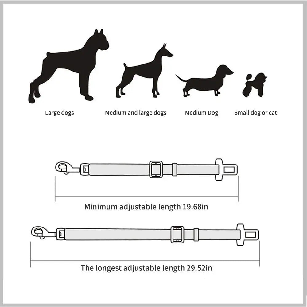 Adjustable Pet Car Safety Belt