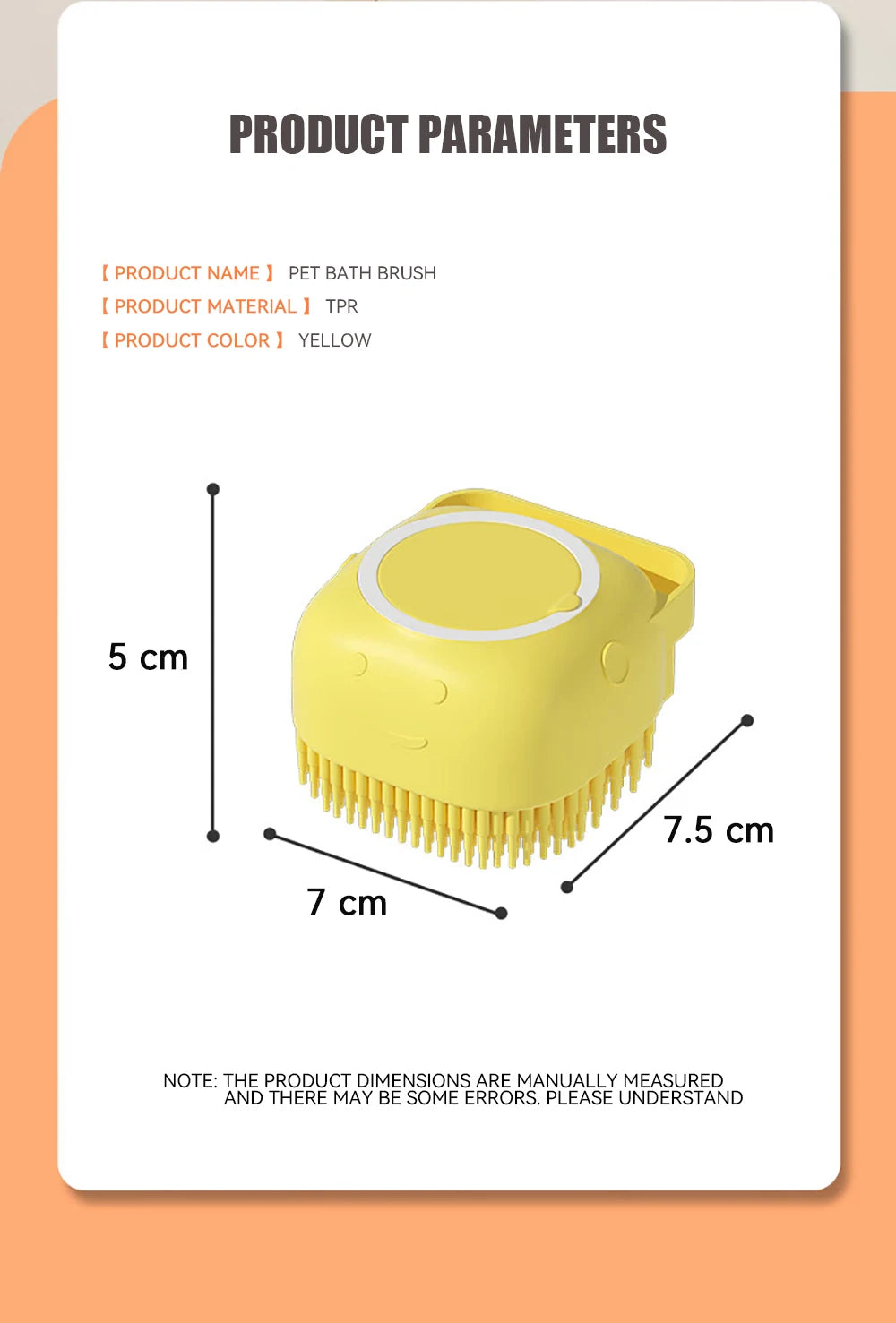 Pet Bath Massager Brush
