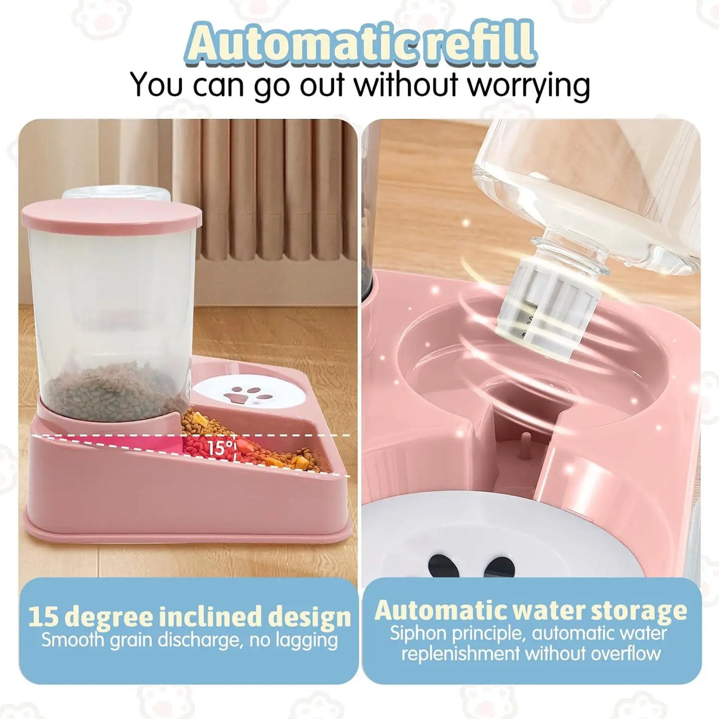 2-in-1 Cat Feeder Set