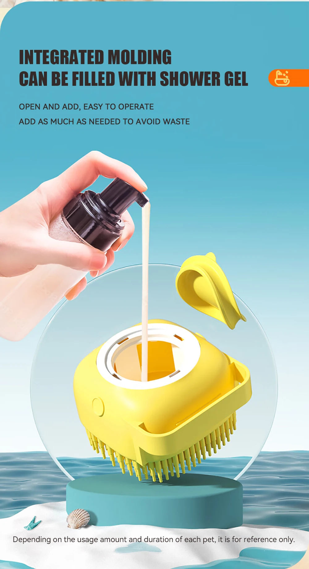 Pet Bath Massager Brush