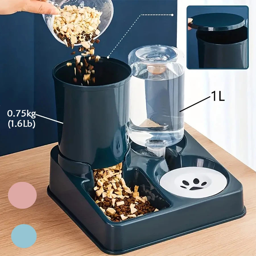 2-in-1 Cat Feeder Set