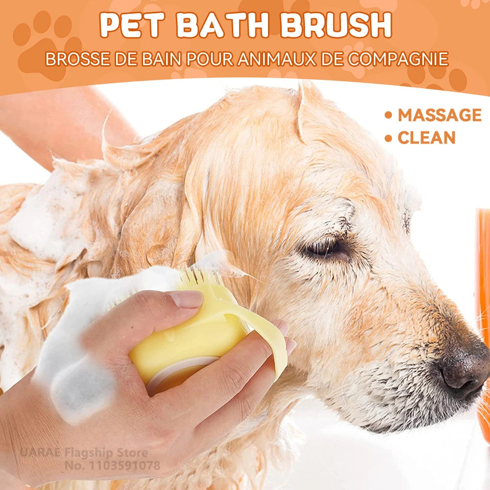 Pet Bath Massager Brush