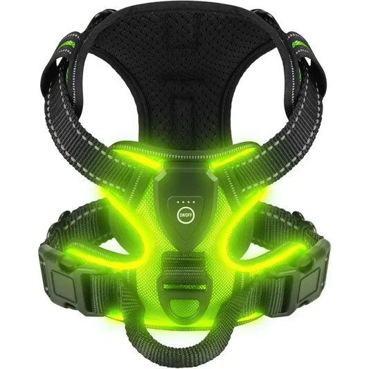 LED No-Pull Dog Harness