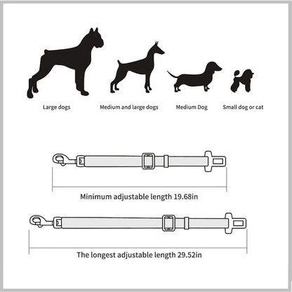 Adjustable Pet Car Safety Belt